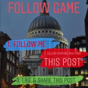 MY 1st FOLLOW GAME!! Like & Share!